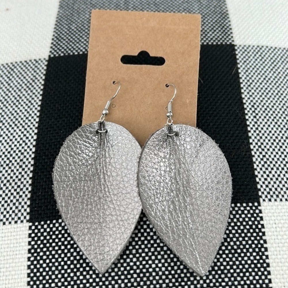 Faux Leather Earrings